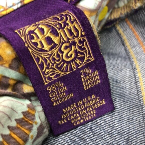 MADE IN USA 🇺🇸 RICH & SKINNY STRAIGHT LEG JEANS 27x31 ⭐️ - Picture 6 of 15